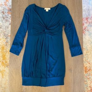 Blue tunic top, size S